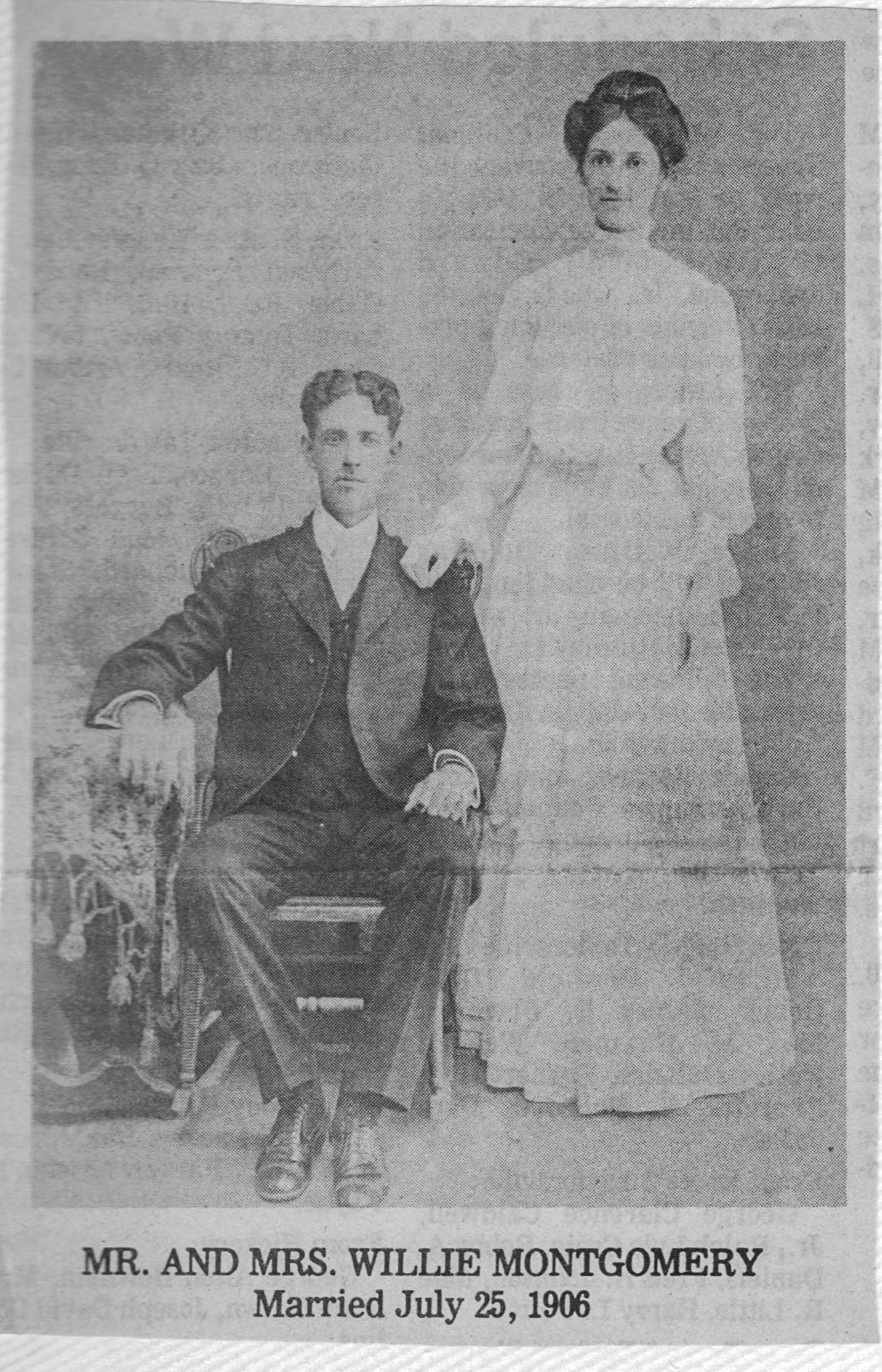 Montgomery, William Columbus (1877-1955) 
AND
Gunn Montgomery, Blanche Gertrude (1883-1986)